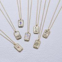 Brass Jewelry Necklace, fashion jewelry & Unisex Approx 17.72 Inch 