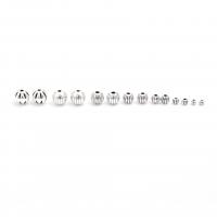 Sterling Silver Spacer Beads, 925 Sterling Silver, Watermelon, DIY 