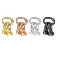 Brass Clasp Findings, metal, chapado, Joyería & Bricolaje & micro arcilla de zirconia cúbica, más colores para la opción, 21mm, Vendido por UD