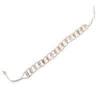 Süßwasser- Shell -Armband, Baumwollfaden, mit Muschel, Schale, Bohemian-Stil & für Frau, 16-18mm, Länge:37 cm, verkauft von PC