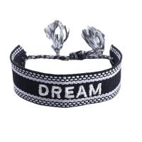 Fashion Jewelry Bracelet, Polyester and Cotton, Embroidery, Unisex & adjustable Approx 18-28 cm 