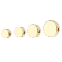 Brass Jewelry Beads, Round, gold color plated, fashion jewelry & DIY, golden 