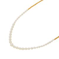 Plastic Pearl Necklace, 304 Stainless Steel, with Plastic Pearl, with 2.75inch extender chain, real gold plated, fashion jewelry & ball chain & for woman Approx 13.78 Inch 
