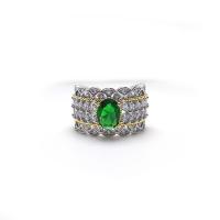 Anilo de dedo de latón, metal, chapado, ajustable & para mujer & con diamantes de imitación, tamaño:6-8, Vendido por UD