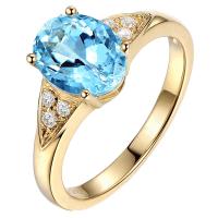 Crystal Brass Finger Ring, with Crystal, Oval, plated, adjustable & micro pave cubic zirconia & for woman US Ring 