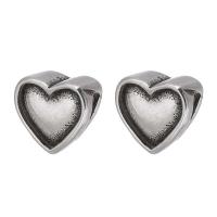 Stainless Steel Beads, 316 Stainless Steel, Heart, DIY, original color Approx 2mm 