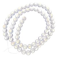 Lampwork Beads, fashion jewelry & DIY, white Inch 
