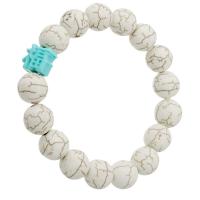 Gemstone Bracelets, Howlite, fashion jewelry & for woman, white Inch 