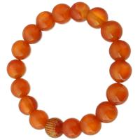 Gemstone Bracelets, Natural & fashion jewelry & for woman, orange Inch 