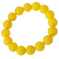 Amarillo Pulsera Ágata, Ágata amarilla, Natural & Joyería & para mujer, amarillo, 12x12x12mm, longitud:7 Inch, Vendido por Sarta