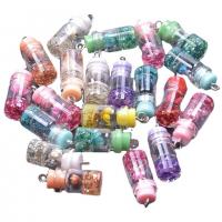 Resin Jewelry Pendant, Bottle, random style & DIY, mixed colors 