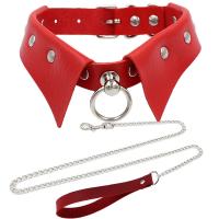 Fashion Choker Necklace, PU Leather, with 304 Stainless Steel, Length Adjustable & fashion jewelry & for woman Approx 42 cm 