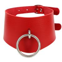 Fashion Choker Necklace, PU Leather, with 304 Stainless Steel & Zinc Alloy, plated, Length Adjustable & fashion jewelry & for woman 70mm Approx 40 cm 