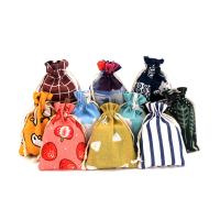 Joyería de algodón bolsas, Tela de algodón, diverso tamaño para la opción & diferentes patrones para la opción, más colores para la opción, Vendido por UD