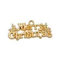 Zinc Alloy Christmas Pendants, Alphabet Letter, plated, Christmas Design & DIY 