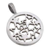 Stainless Steel Hollow Pendant, 304 Stainless Steel, DIY, original color Approx 6mm 