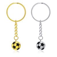 Stainless Steel Key Chain, 304 Stainless Steel, Football, fashion jewelry 14.2*75mm,30mm 