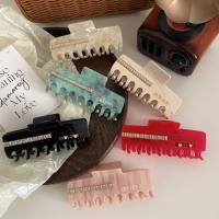 Haarklammer, Acetat-Blatt, handgemacht, für Frau & mit Strass, keine, 105x45mm, verkauft von PC