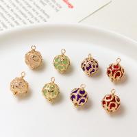 Crystal Brass Pendants, with Crystal, high quality plated, DIY 