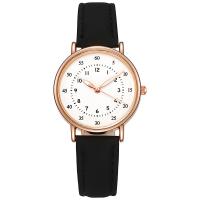 Women Wrist Watch, Synthetic Leather, with Glass & Zinc Alloy, waterproofless & Chinese movement & for woman Approx 9.25 Inch 