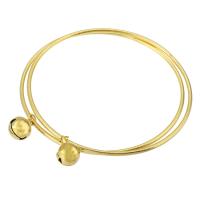 Stainless Steel Bangle, 316 Stainless Steel, Vacuum Ion Plating, 2 pieces & fashion jewelry & for woman, Crystal Gold Inner Approx 68mm 