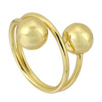 Палец кольцо-латунь, Латунь, плакирован золотом, ювелирные изделия моды & Женский, размер:4, продается PC