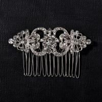 Decorative Hair Combs, Zinc Alloy & for woman & with rhinestone 