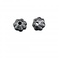 Zinc Alloy Jewelry Beads, Flower, antique silver color plated, DIY Approx 1.5mm, Approx 