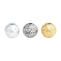 Sterling Silber Spacer Perlen, 925 Sterling Silber, rund, plattiert, DIY & verschiedene Größen vorhanden, keine, verkauft von PC