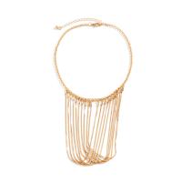 Fashion Fringe Necklace, Iron, with brass chain, with 2.7inch extender chain, plated, fashion jewelry & for woman Approx 13.7 Inch 