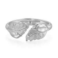 Zinc Alloy Cuff Bangle, Leaf, plated, vintage & for woman 