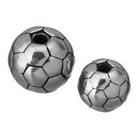 Stainless Steel Beads, Football & blacken Approx 2mm 