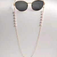 Zinc Alloy Glasses Chain, with Crystal, anti-skidding & for woman Approx 75 cm 