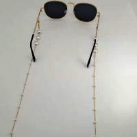 Zinc Alloy Glasses Chain, with Plastic Pearl & Brass, anti-skidding & for woman Approx 75 cm 