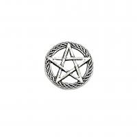 Zinc Alloy Jewelry Pendants, pentagram, antique silver color plated, vintage & DIY & hollow Approx 