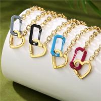 Brass Jewelry Necklace, fashion jewelry & for woman Approx 40 cm 