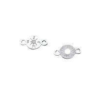 Zinc Alloy Charm Connector, Compass, antique silver color plated, DIY & 1/1 loop Approx 2.5mm, Approx 