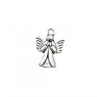 Zinc Alloy Jewelry Pendants, Angel, antique silver color plated, DIY Approx 2.5mm, Approx 
