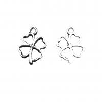 Zinc Alloy Clover Pendant, Four Leaf Clover, antique silver color plated, DIY & hollow Approx 2mm, Approx 