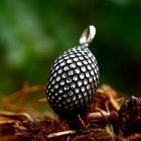 Stainless Steel Pendants, 304 Stainless Steel, Pinecone, polished, vintage & DIY 