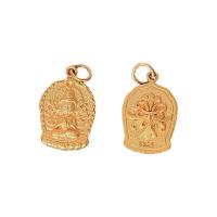 Colgantes de la joyería de cobre amarillo, metal, Bricolaje & diferentes estilos para la opción, dorado, 14x9mm, Vendido por UD
