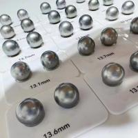 Natural Akoya Cultured Pearl Beads, Akoya Cultured Pearls, DIY grey 
