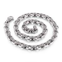 Stainless Steel Chain Necklace, 316L Stainless Steel, punk style & for man 