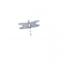 Zinc Alloy Animal Pendants, Dragonfly, antique silver color plated, DIY Approx 