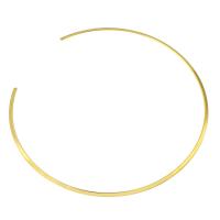 Halsband Halskette, Messing, goldfarben plattiert, Modeschmuck & DIY & offen, goldfarben, 149x147x1mm, Innendurchmesser:ca. 142mm, verkauft von PC