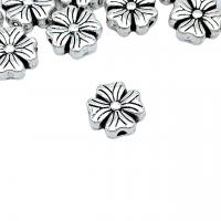 Zinc Alloy Flower Beads, antique silver color plated, vintage & DIY Approx 