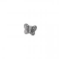 Zinc Alloy Animal Beads, Butterfly, antique silver color plated, vintage & DIY Approx 