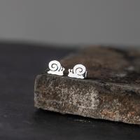 Zinc Alloy Stud Earring, Snail, plated, fashion jewelry & for woman 