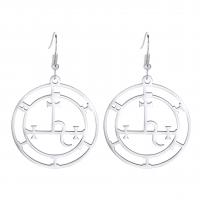 Stainless Steel Drop Earring, 304 Stainless Steel, Vacuum Ion Plating, for woman & hollow 