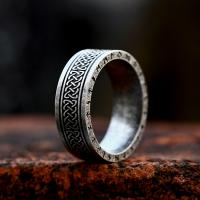 Titanium Steel Finger Ring, vintage & for man, US Ring 